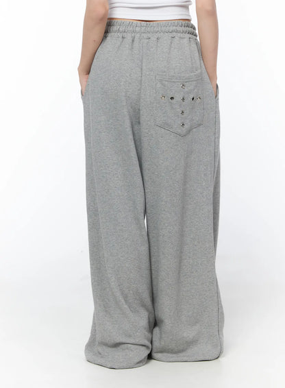 Casual Printed Wide Leg Sweatpants CY529
