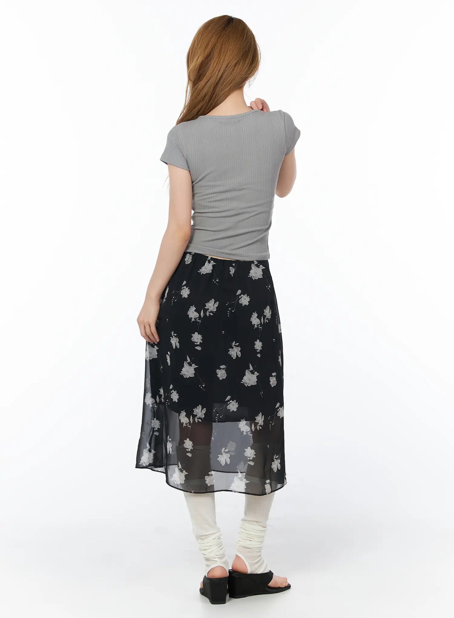 Casual Ribbed Button-Up Top CY508
