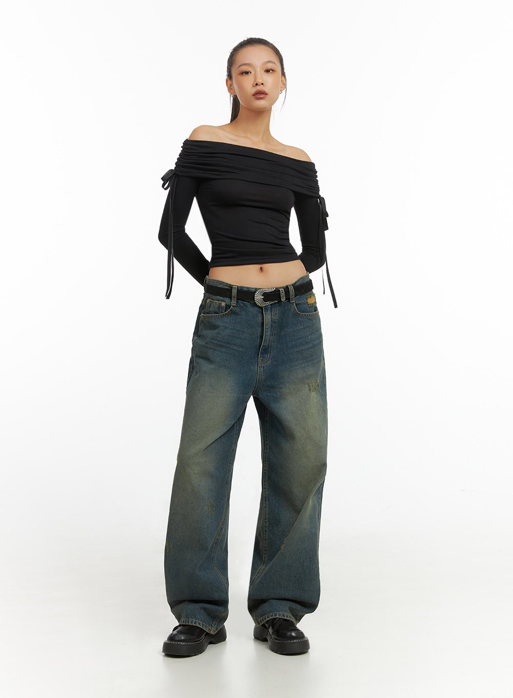 Anya Wide Fit Denim Jeans IO409