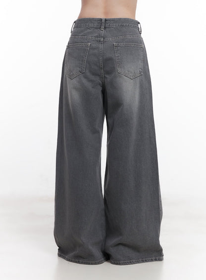Beatriz Washed Wide-Leg Jeans CY519