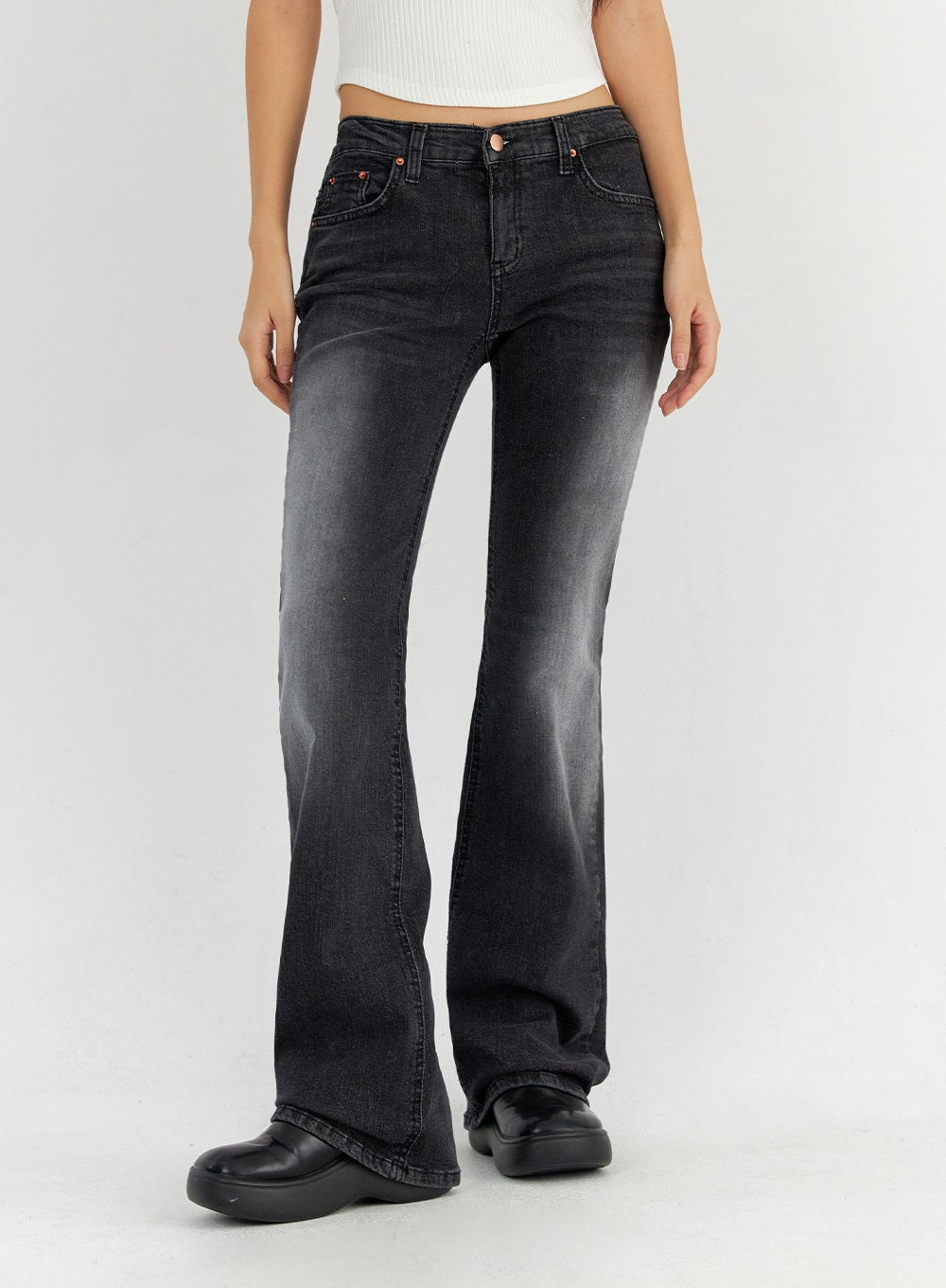Bootcut Washed Jeans CO325
