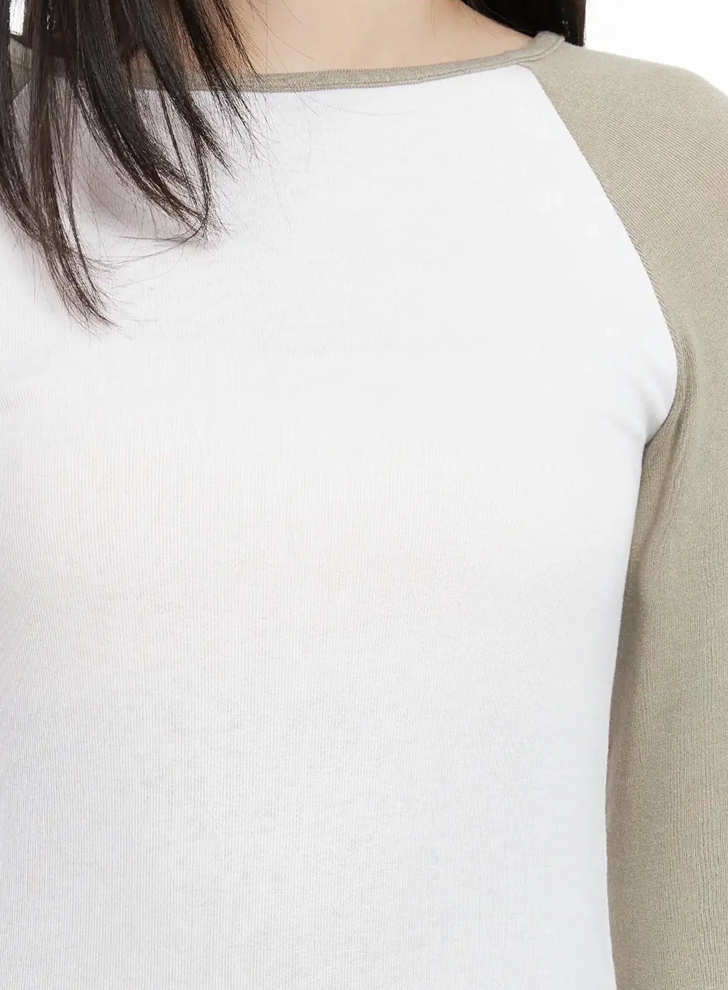 Basic Raglan Long Sleeve Top IJ528
