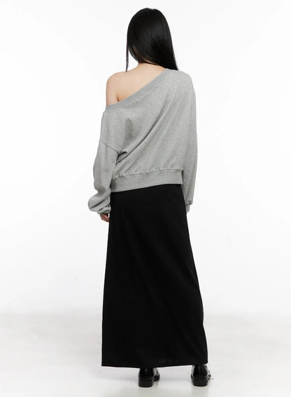 Casual Off-Shoulder Sweatshirt CG522