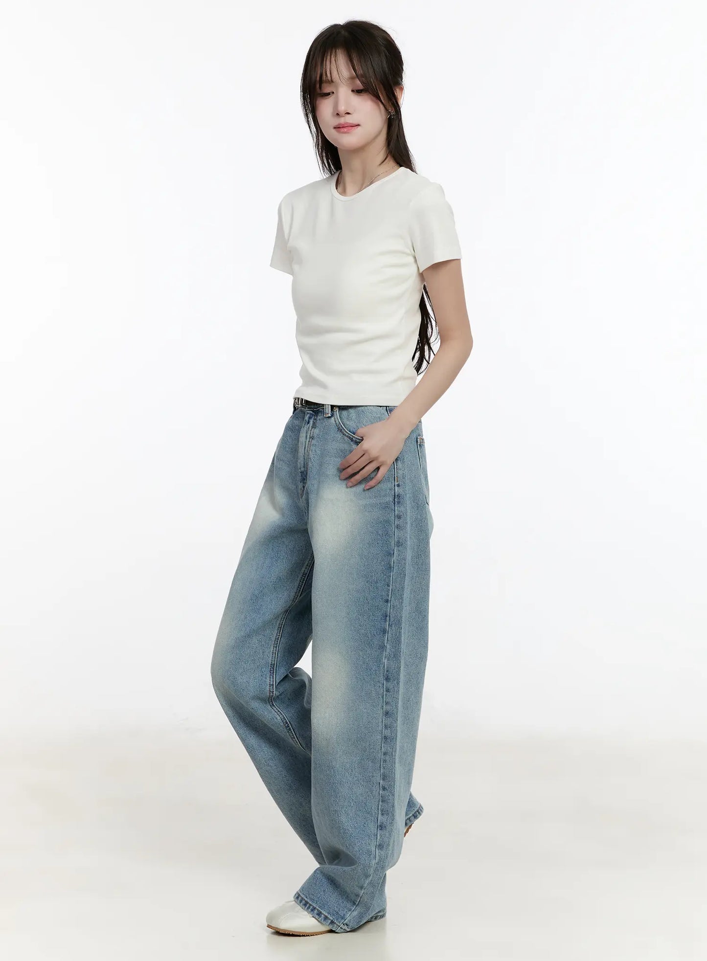 Basic U-Neck Short Sleeve Tee CM505