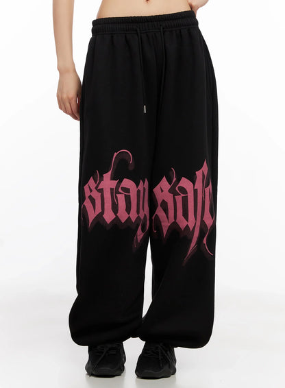 Bold Graphic Sweatpants IN503