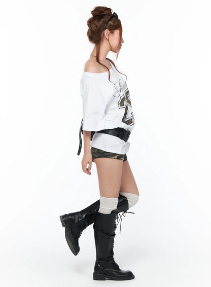 Camouflage Mini Shorts CA515