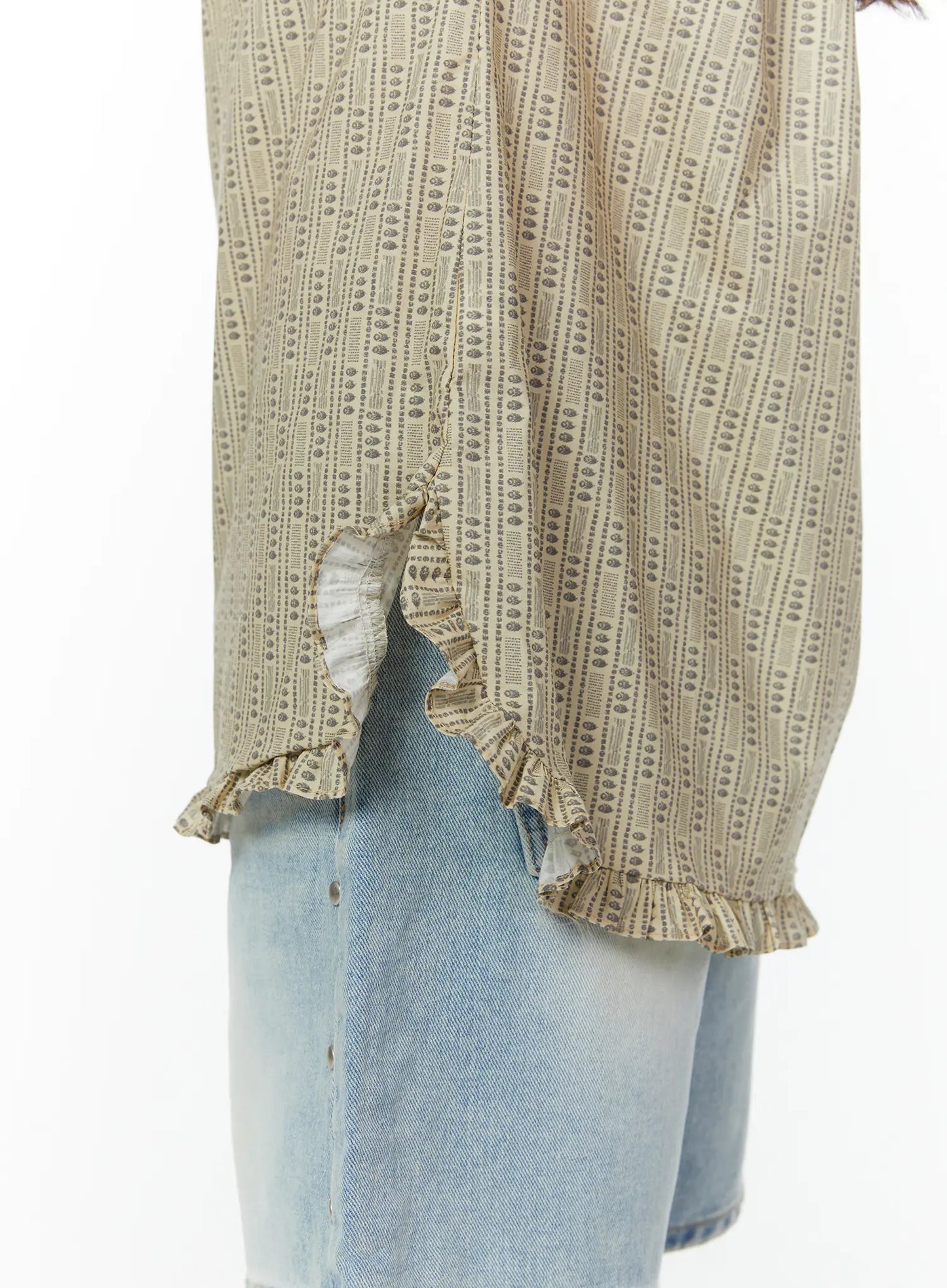 Bohemian Ruffle Sleeveless Top CY515