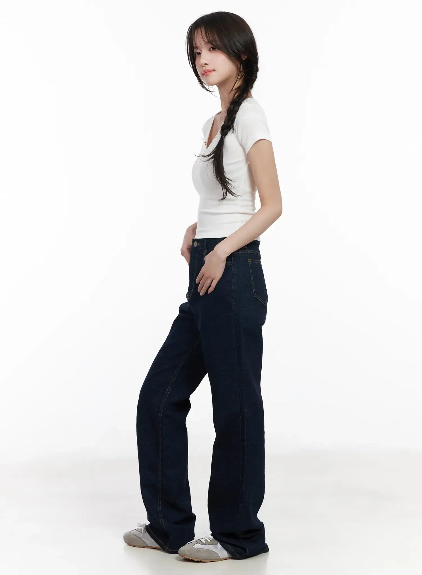 Basic Snap Button Tee CM531