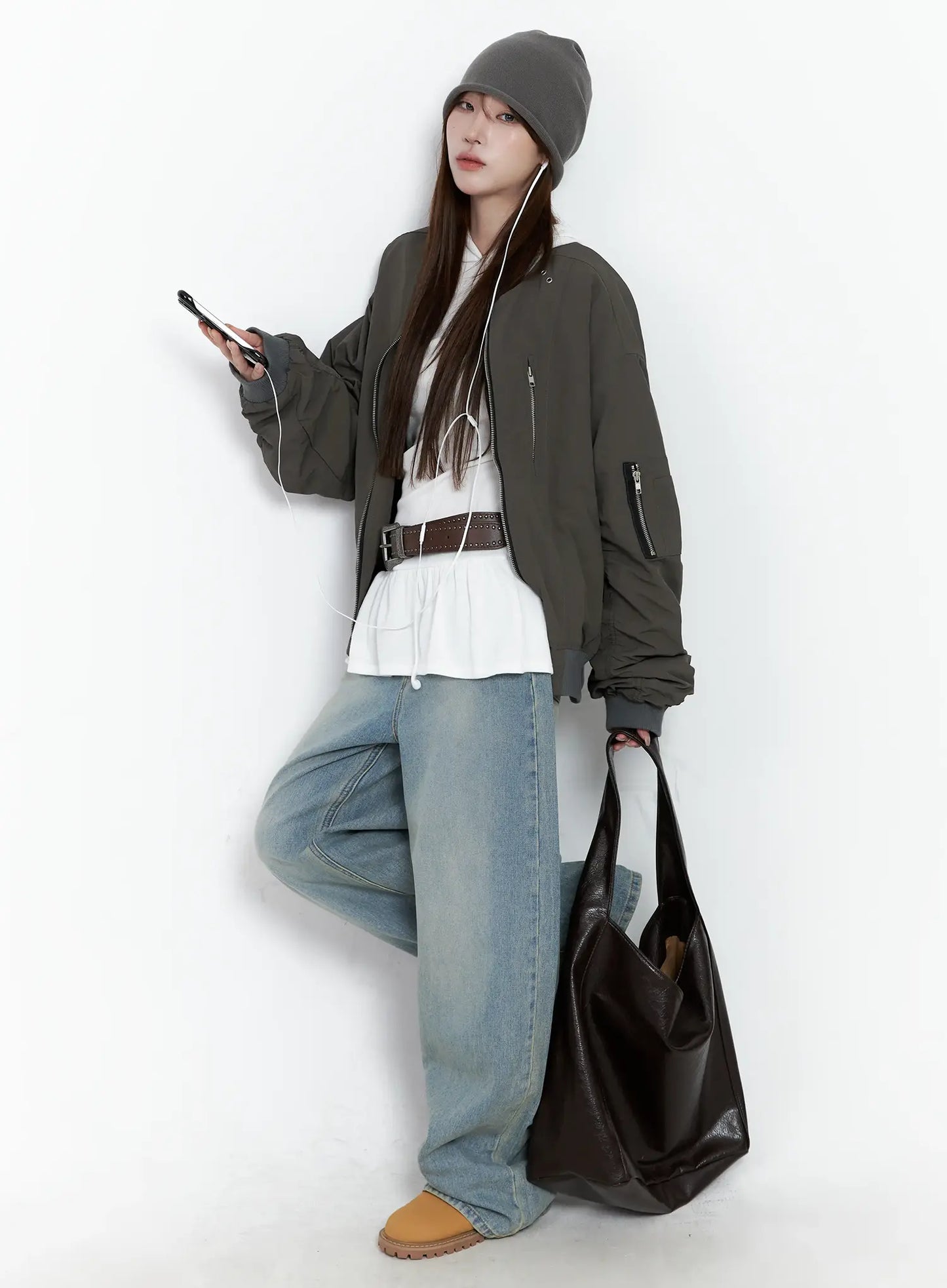 Casual Zip-Up Bomber Jacket CS501