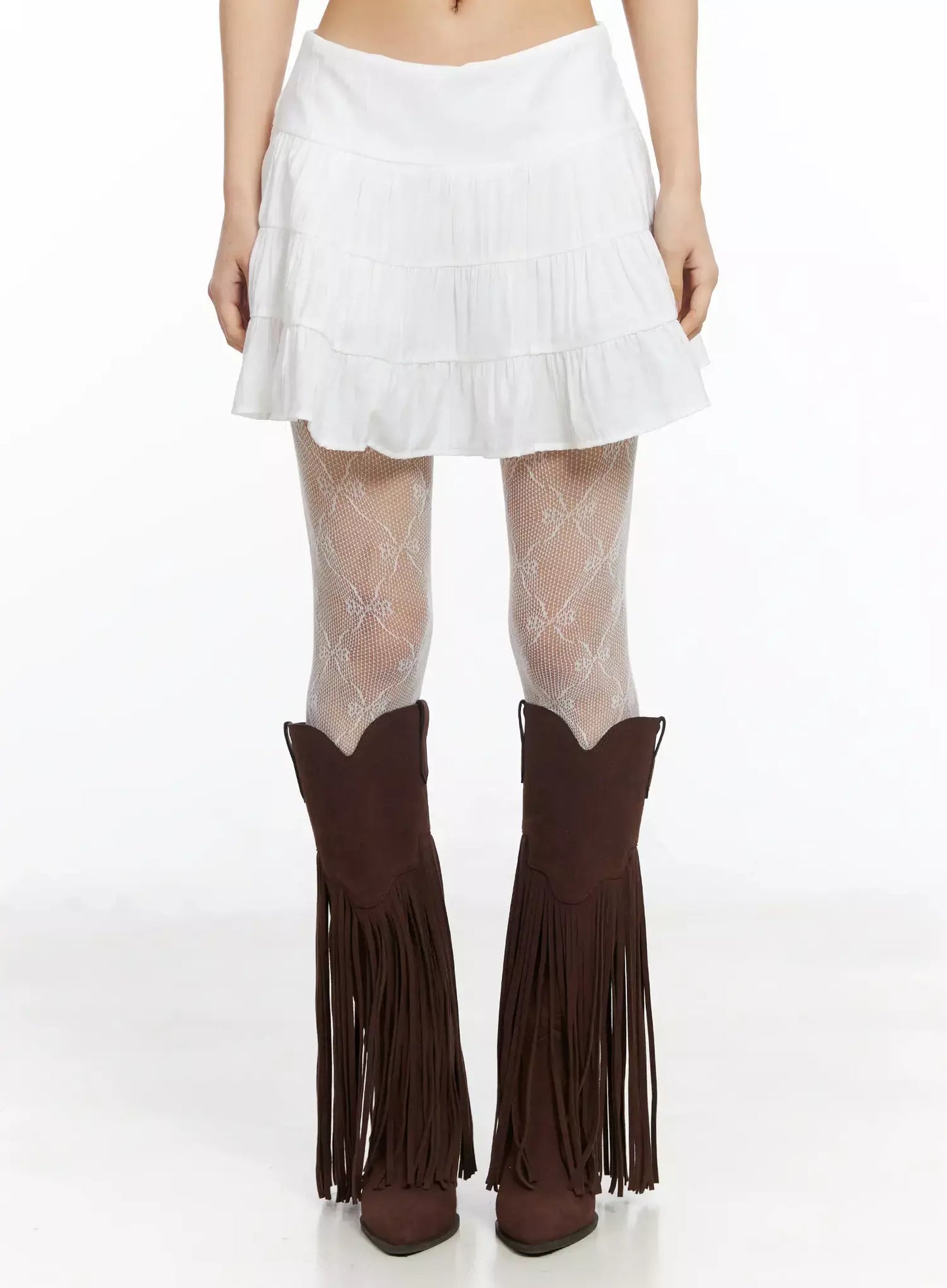 Boho Chic Ruffle Layered Skirt IM530