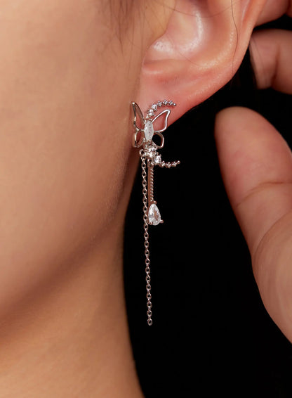 Butterfly Chain Earrings IO527