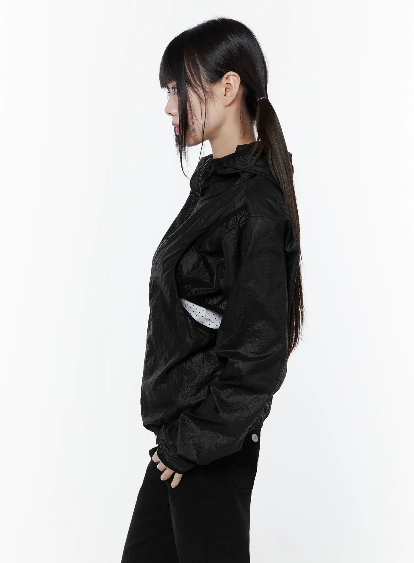Chic Zip-Up Windbreaker Jacket CU508