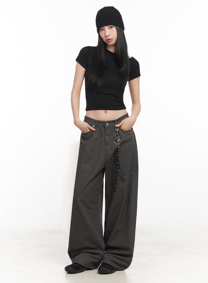 Classic One-Shoulder Crop Top IY516