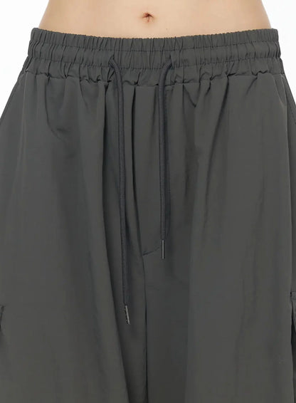 Adjustable Cargo Bermuda Pants IY526