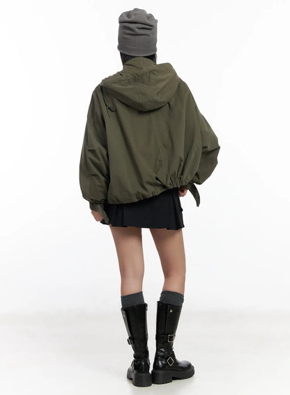 Chic Pleated Cargo Mini Skirt CF503