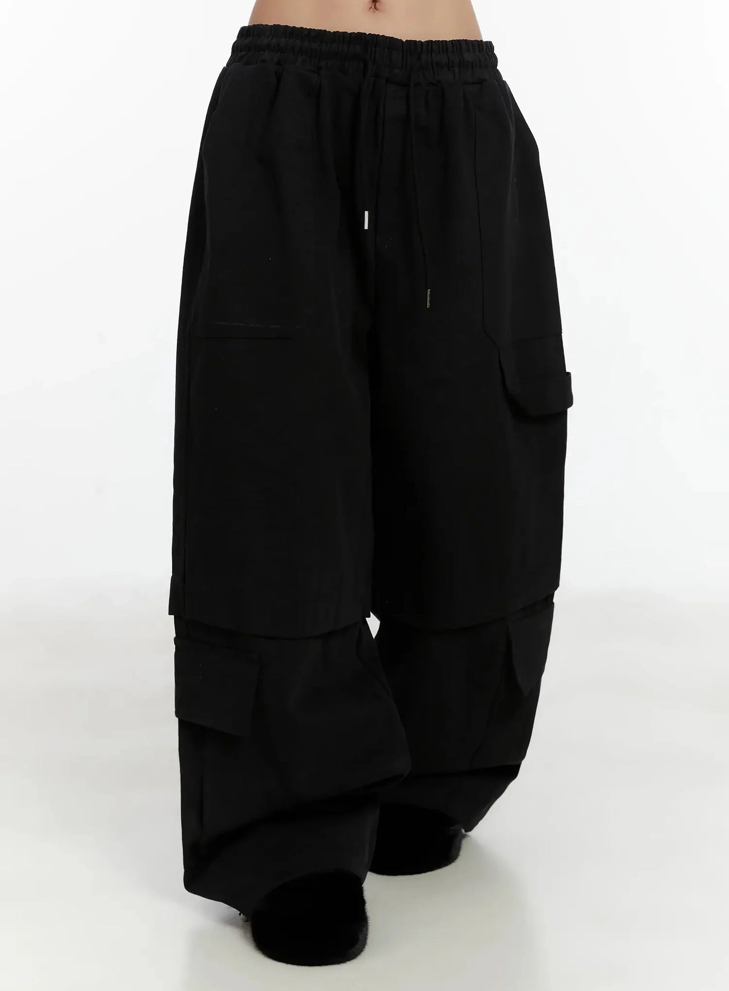 Baggy Drawstring Cargo Pants ID525
