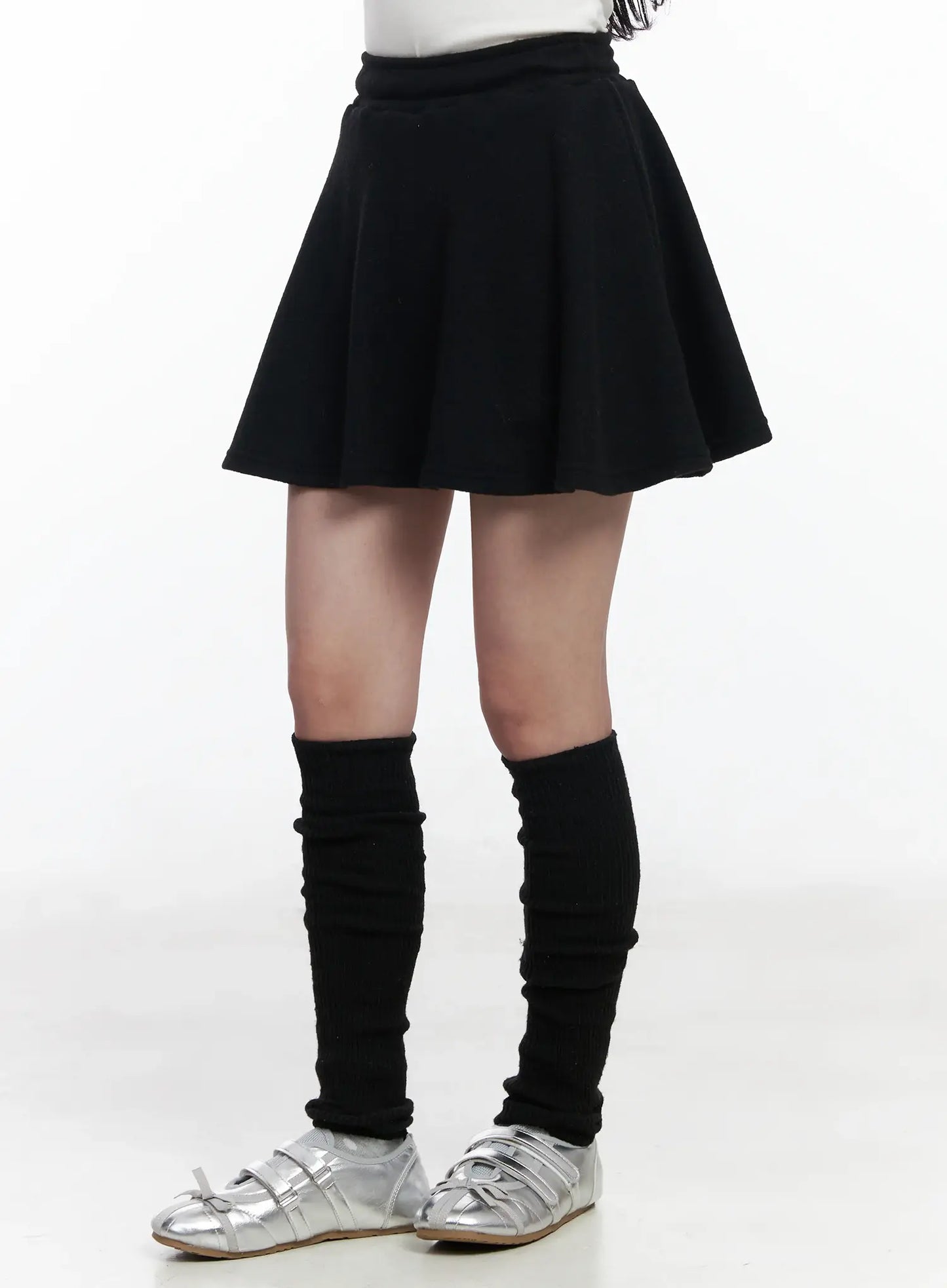 A-Line Fleece-Lined Mini Skirt IJ529