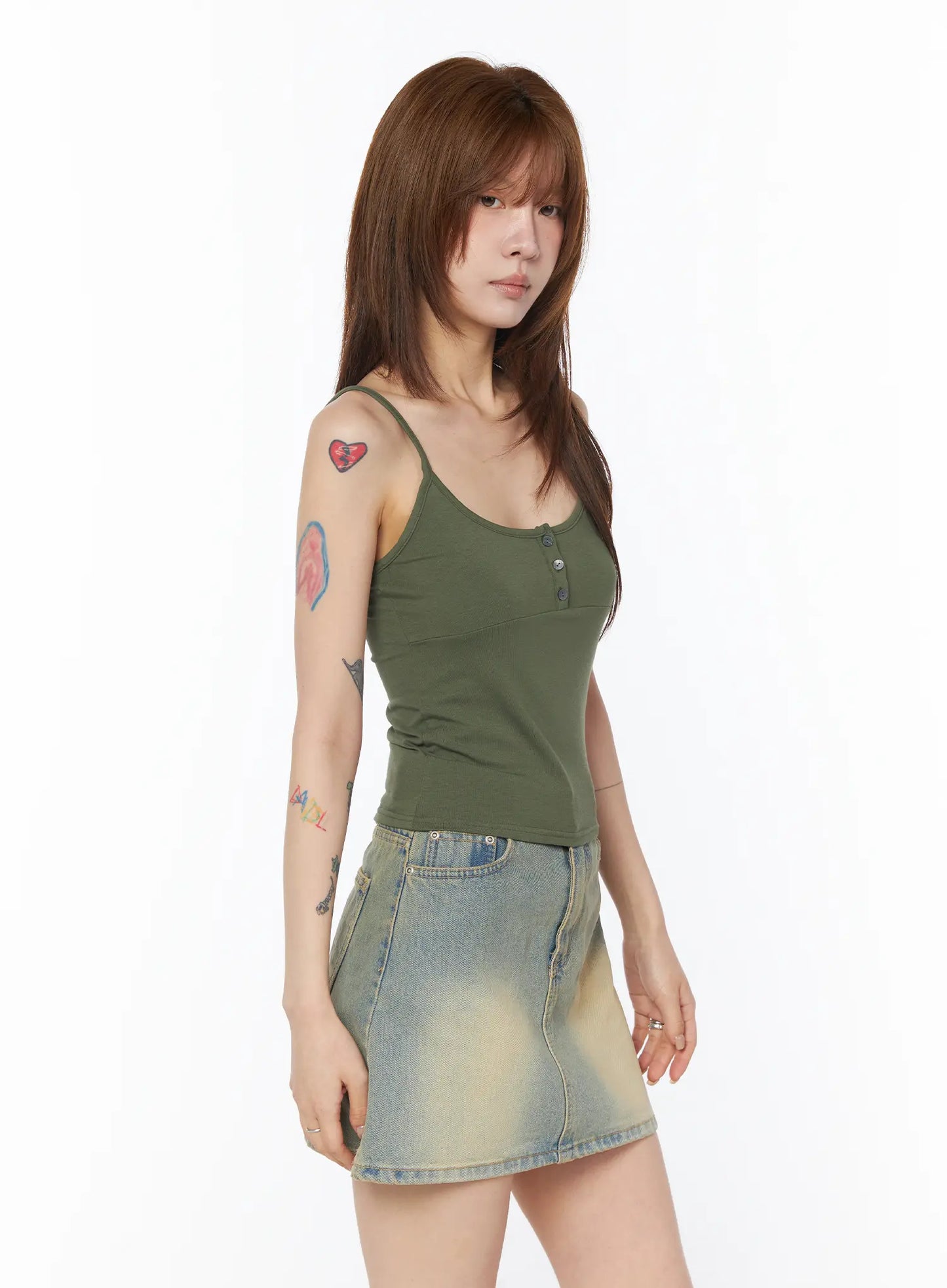 Casual Buttoned Sleeveless Top CY527