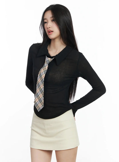 Classic Checkered Tie IF505
