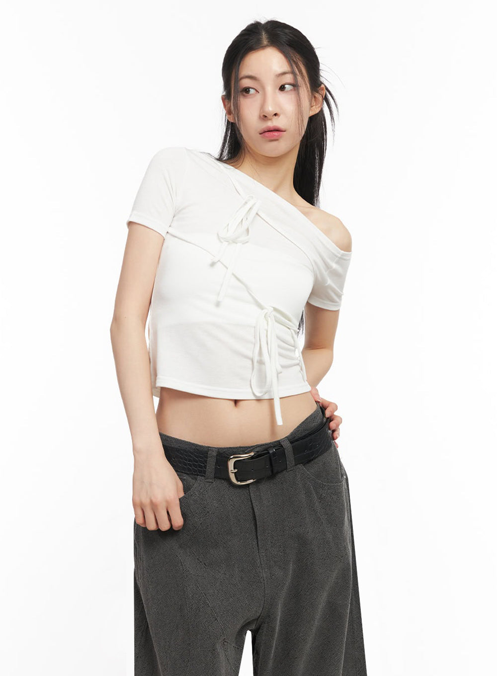 Classy Textured Buckle Belt IY529