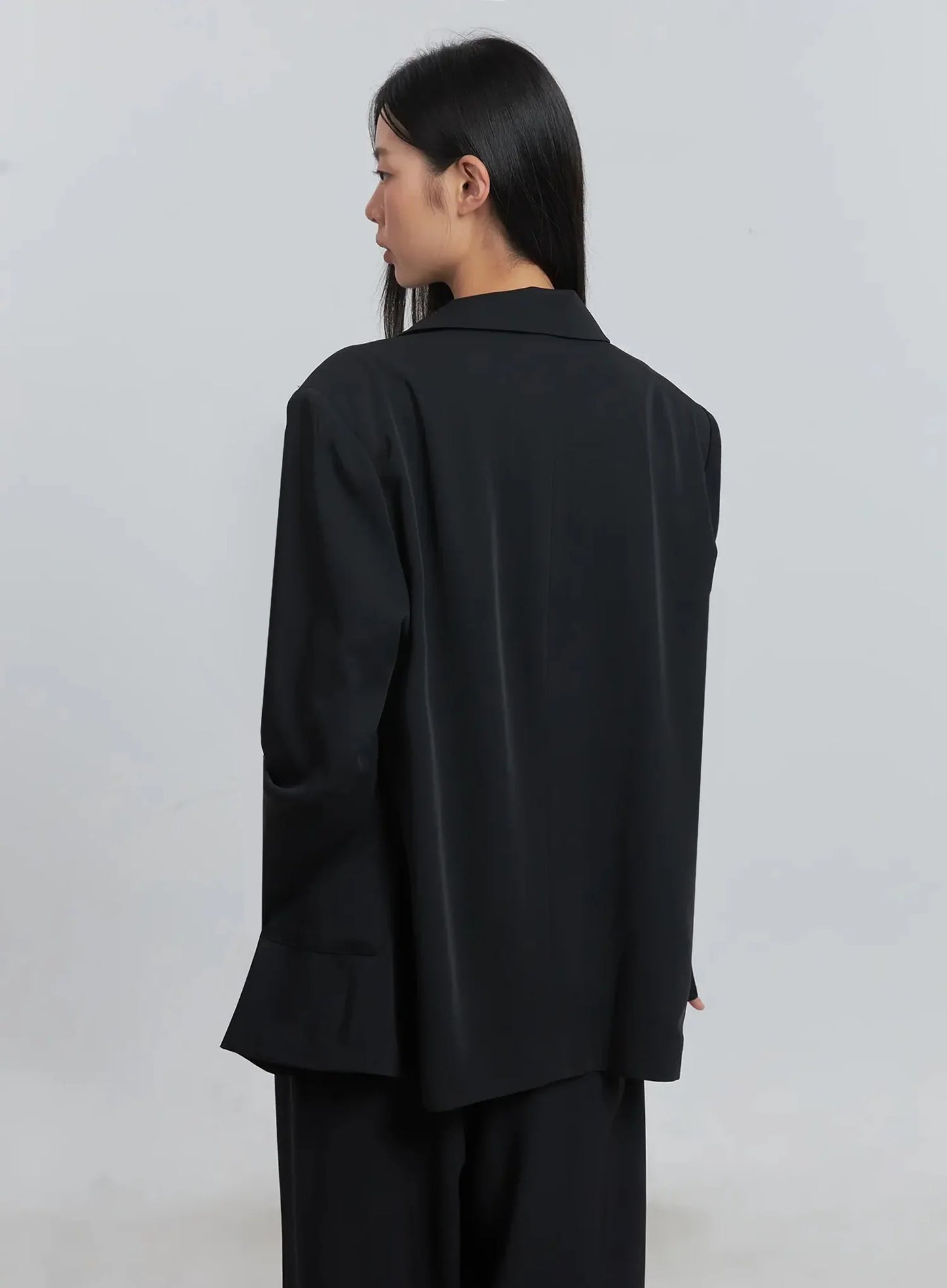 Classic Oversized Blazer (Black) IU512