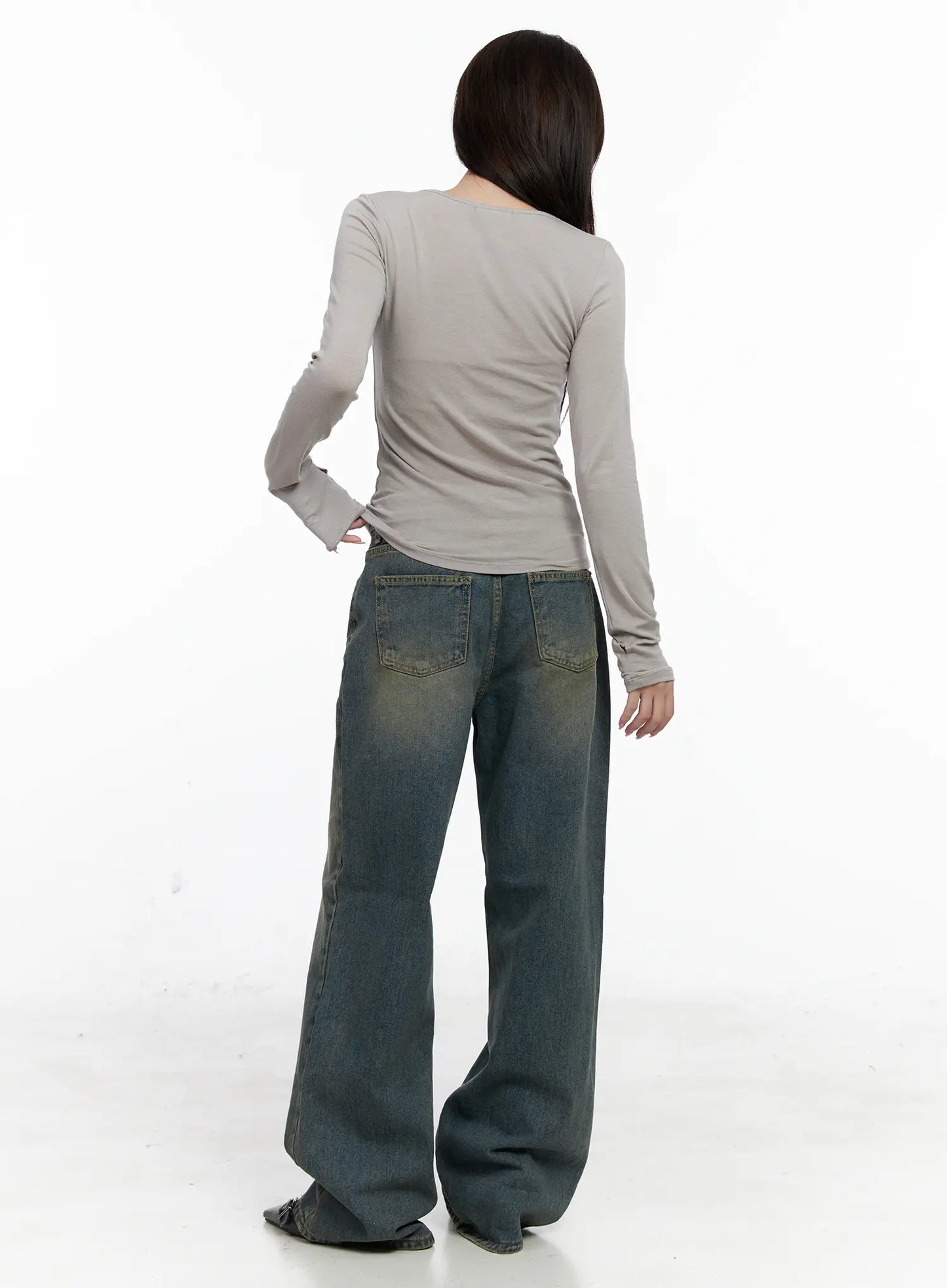 Classic U-Neck Long Sleeve Top CO520