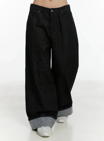 Amyra Baggy Striped Jeans ID525