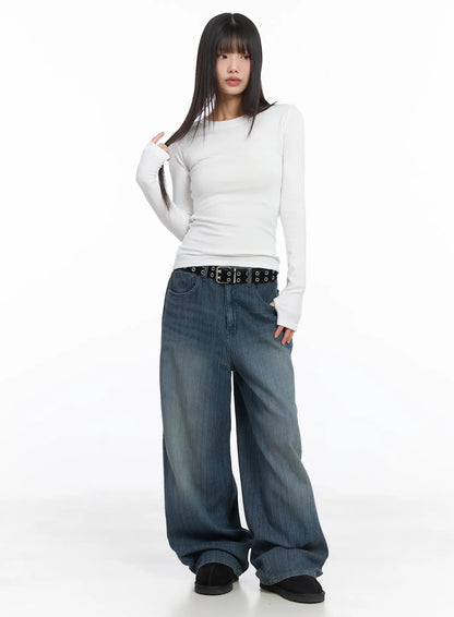 Basic Fleece Long Sleeve Tee CJ501