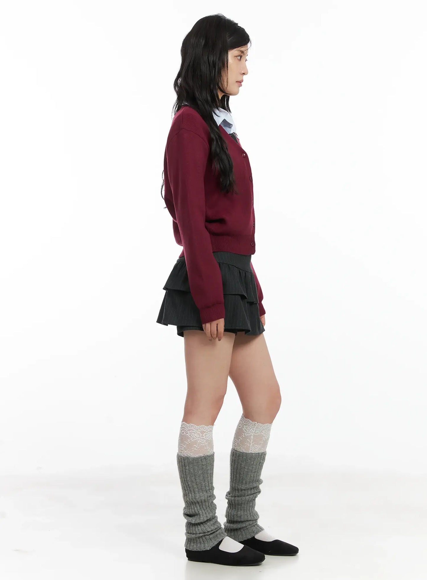 Classic V-Neck Button-Up Cardigan CD502