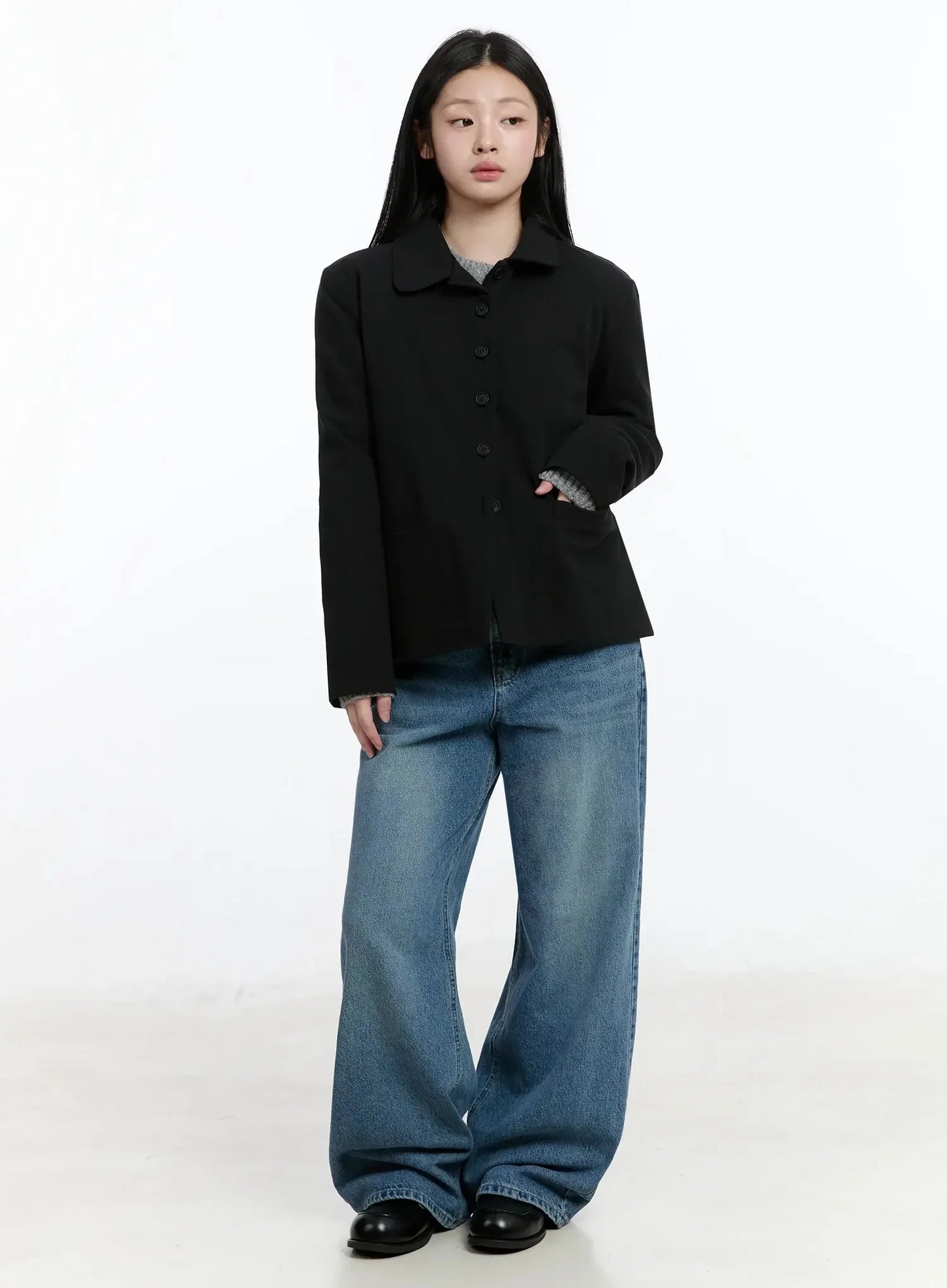 Classic Button-Up Blazer IM519
