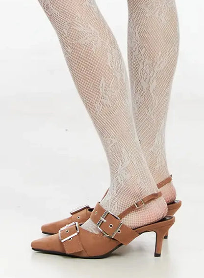 Chic Buckle Strap Stiletto Heels IY515