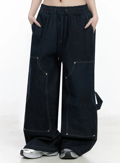 Ashlyn Carpenter Wide-Leg Jeans IJ528