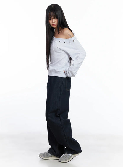 Amayah No-Fade Wide Leg Jeans CF504