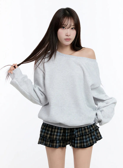 Casual Off-Shoulder Sweatshirt CN524