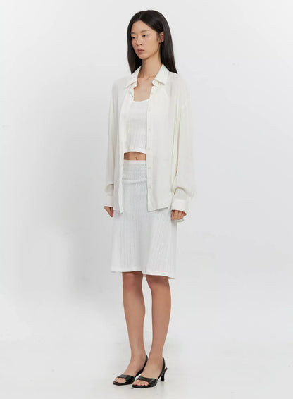 Classic Long-Sleeve Button-Up IL528