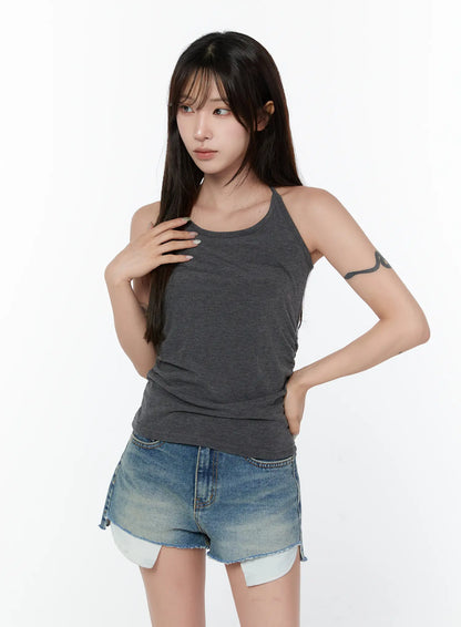 Basic Halter Neck Sleeveless Top CY514