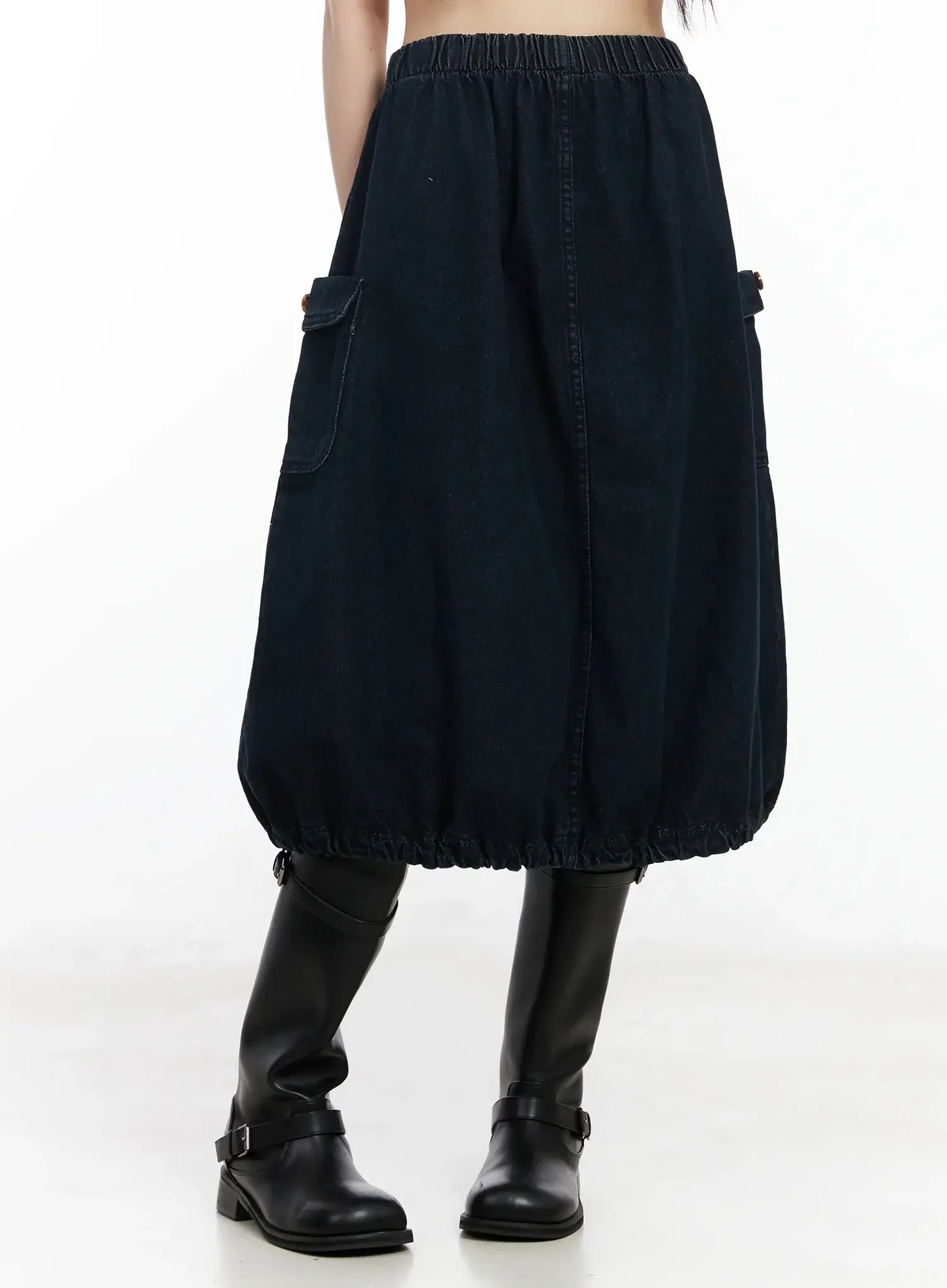Balloon Denim Skirt IM530