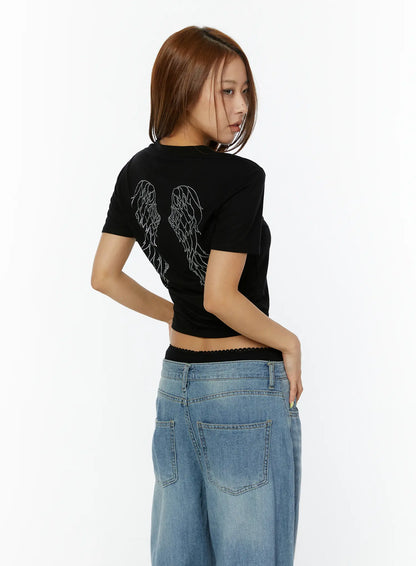 Angel Wing Graphic T-Shirt CY521