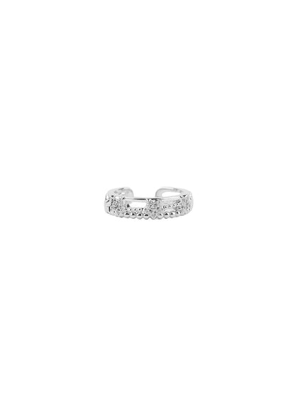 Adjustable Triple Row Star Ring CF525