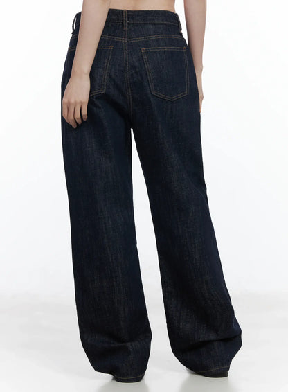 Anai Stitched Wide Leg Jeans IF520