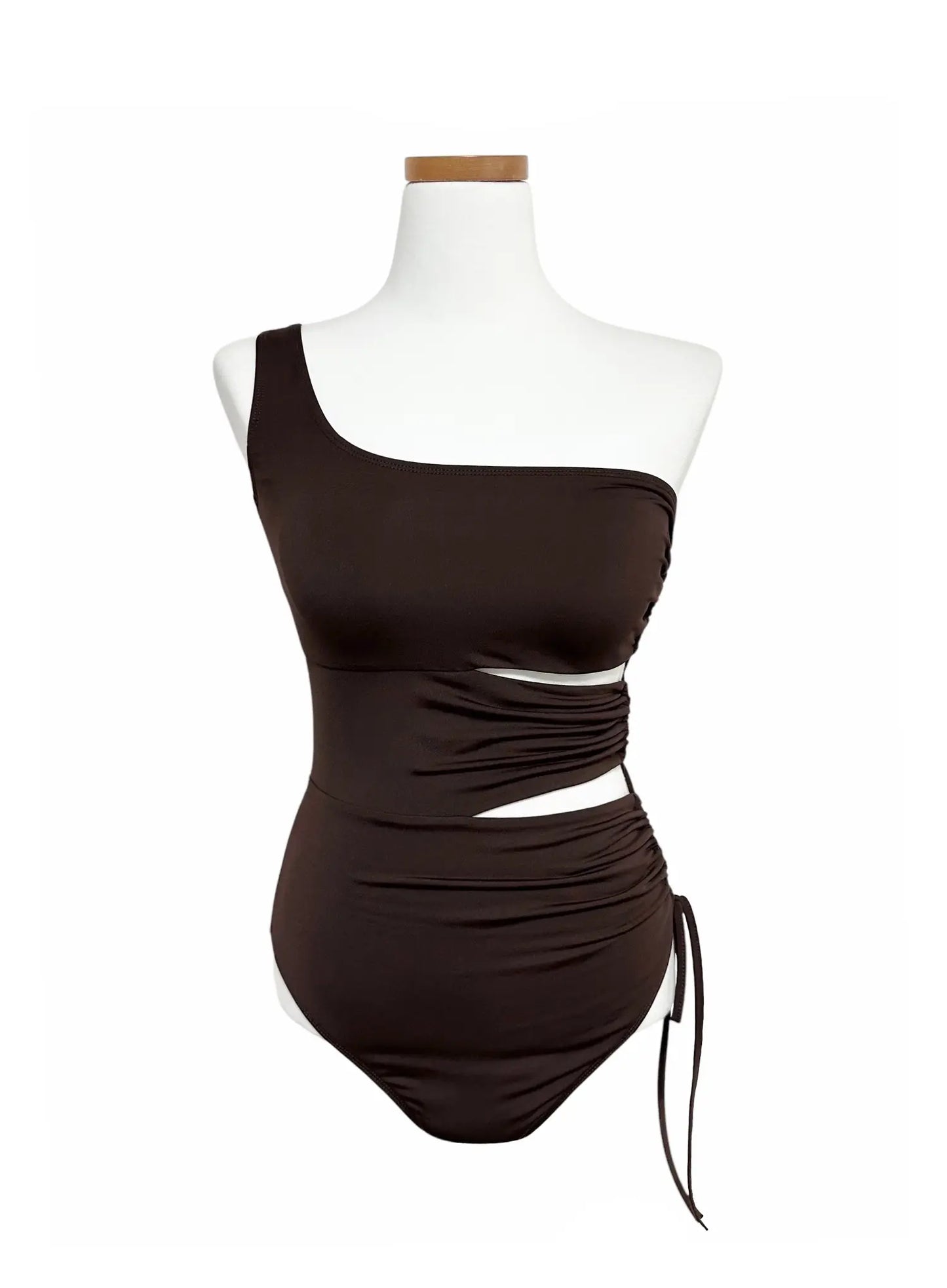 Asymmetric Strappy One Piece Swimsuit IY514