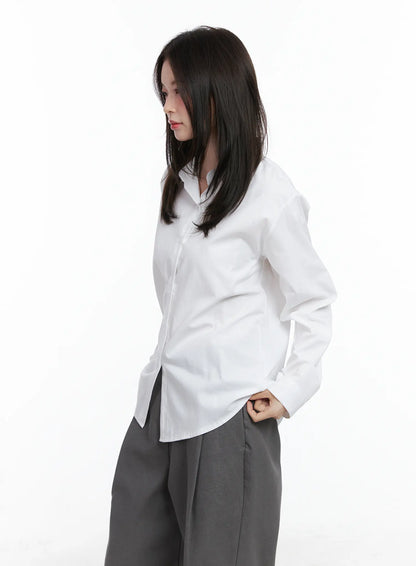 Classic Long Sleeve Button-Up Shirt CN519