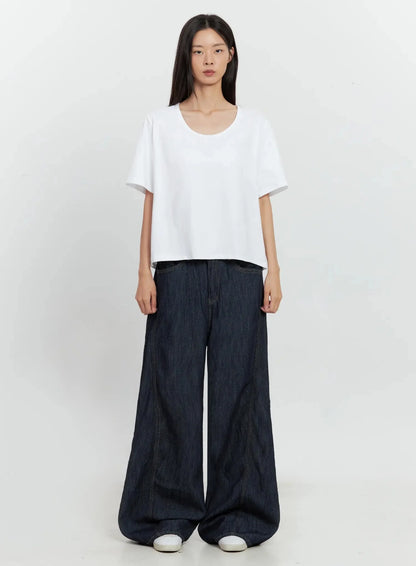 Basic U-Neck T-Shirt IL528