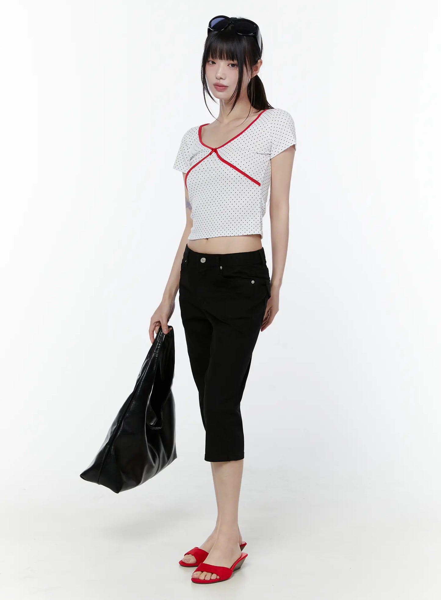 Basic Slim Fit Capri Pants CU508