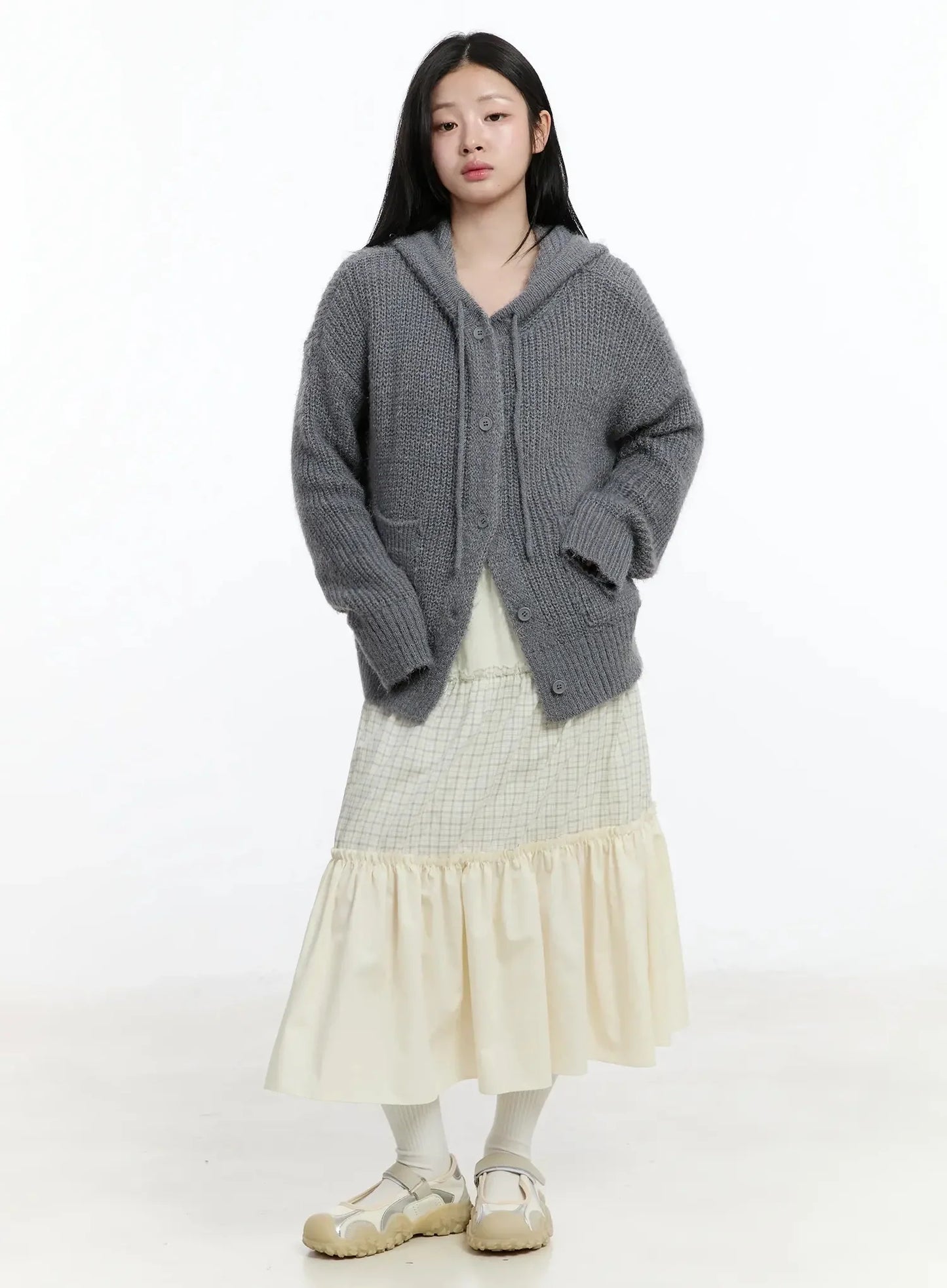 Button-Up Knit Cardigan IM519
