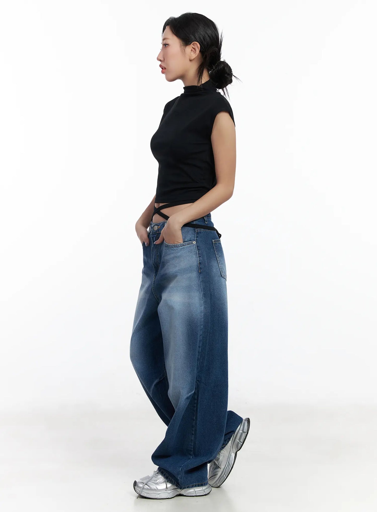 Azari Washed Baggy Jeans CJ530