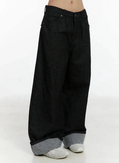 Amyra Baggy Striped Jeans ID525