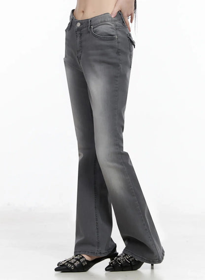 Aiana Slim Fit Bootcut Jeans IY511