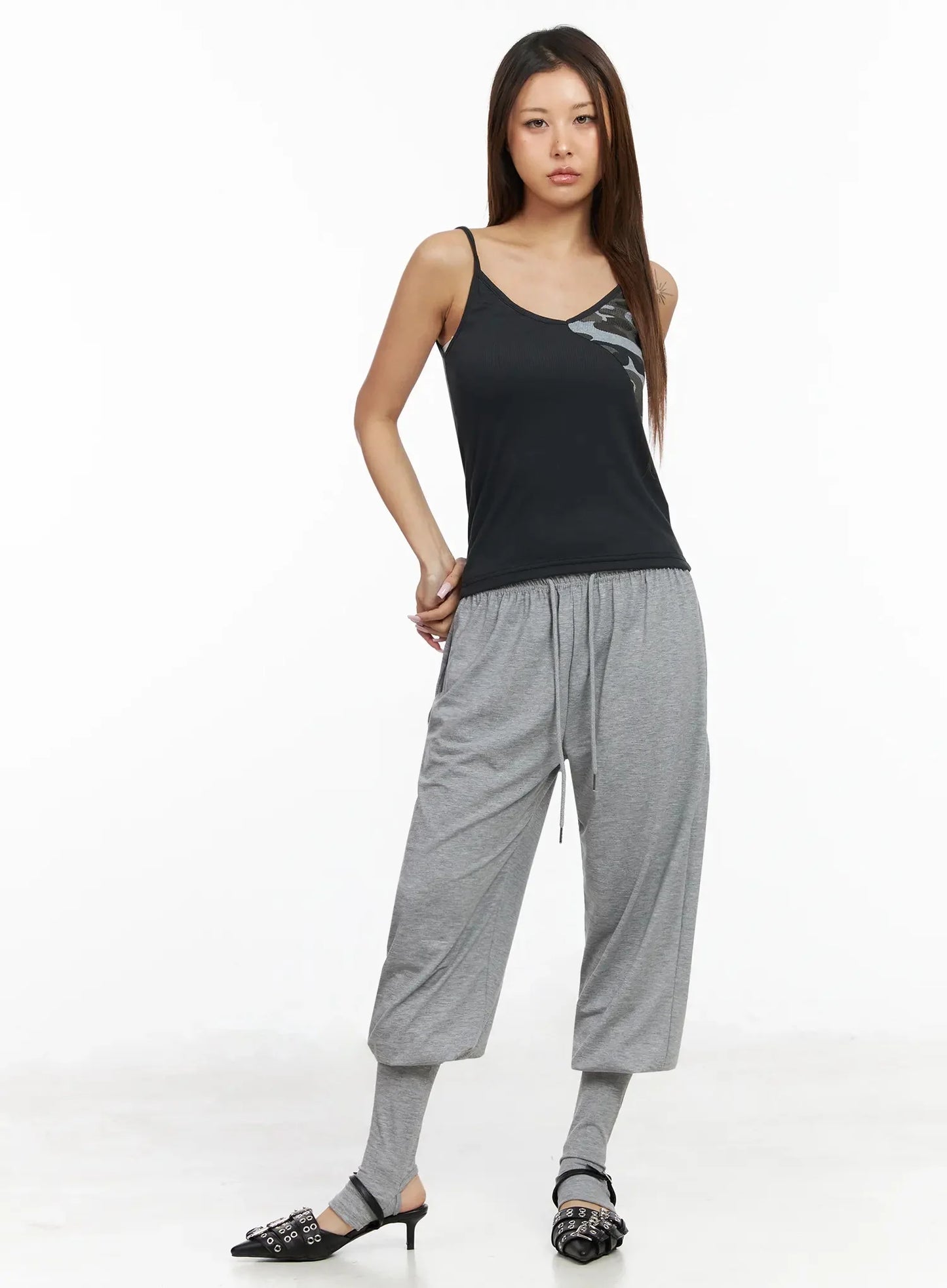 Camo Accent Cami Top IY515