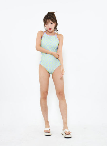 Check Pattern Bikini Set IU302